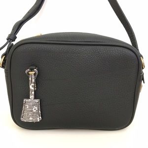 J. Crew Signet Leather Bag in Black