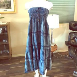 Lapis jean convertible dress/skirt