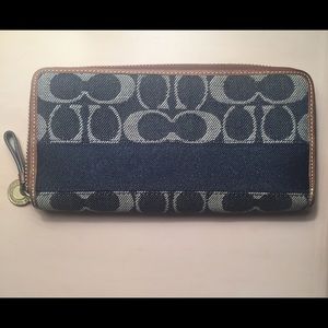 Authentic Blue Coach Wallet