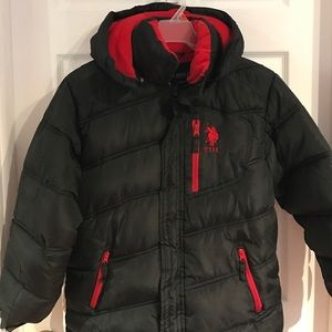 Boys large polo association winter jacket