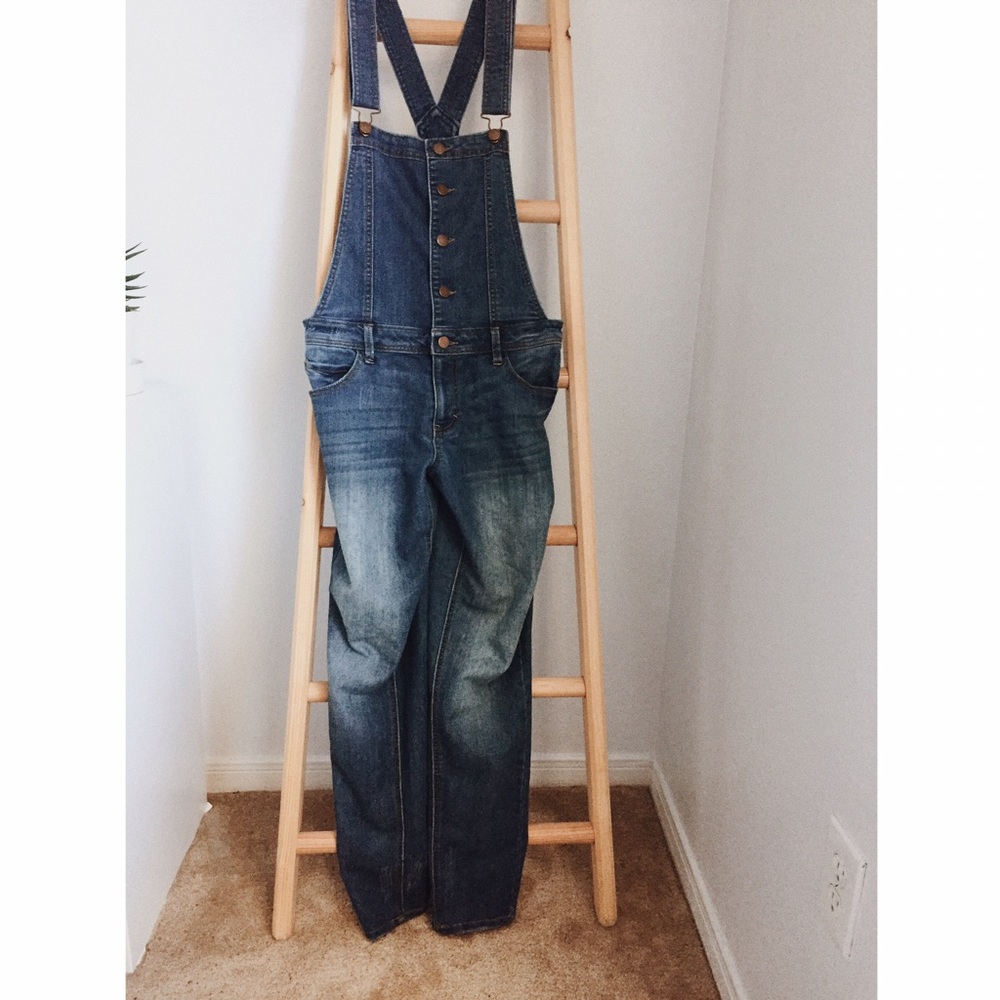 Blue jean overalls Fire Los Angeles
