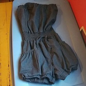 Jean romper short