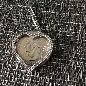 Jewelry - 14K White Gold Diamond Heart Brand New in Box Jewelry - 14K White Gold Diamond Heart Brand New in Box