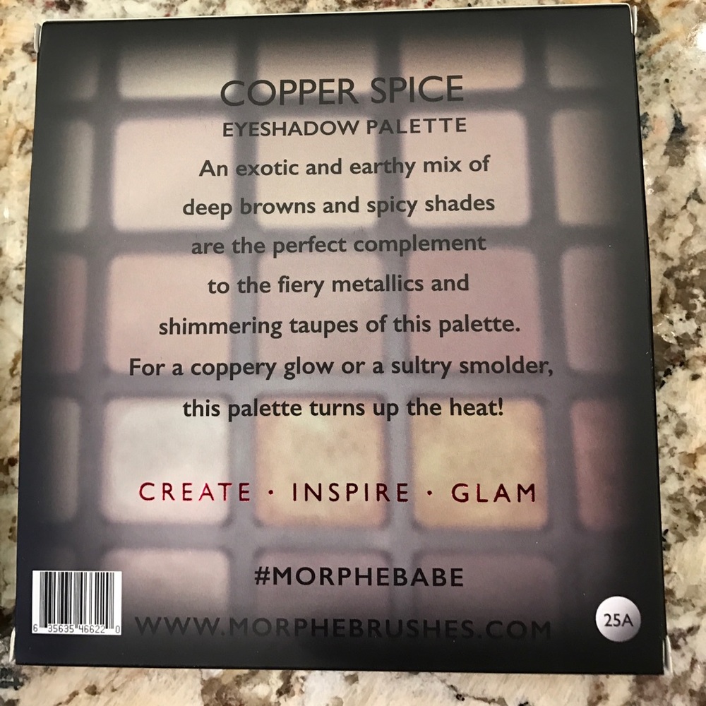 π1 left! Morphe 25A Copper Spice palette π - Picture 4 of 5
