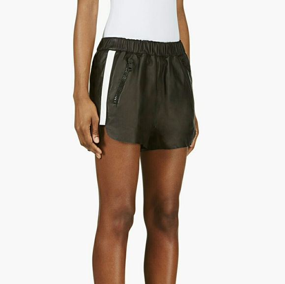 Acne Studios Leather Maia Shorts - Picture 5 of 6