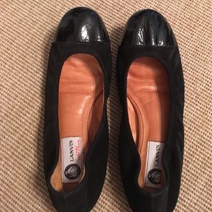Black Lanvin Flats Sz 39