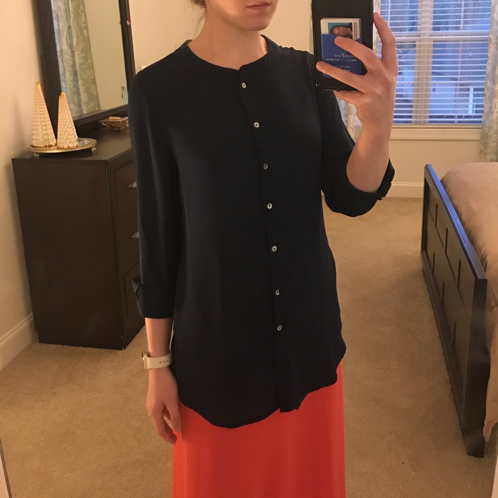 Brand New Navy Tunic Top