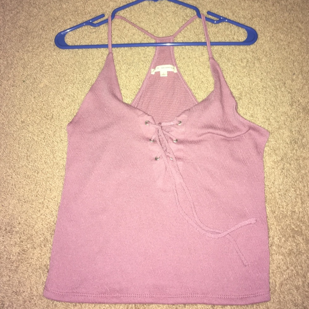 Pink crop top
