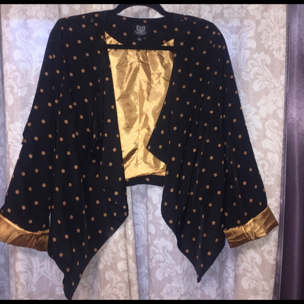 Super cute draped cropped blazer