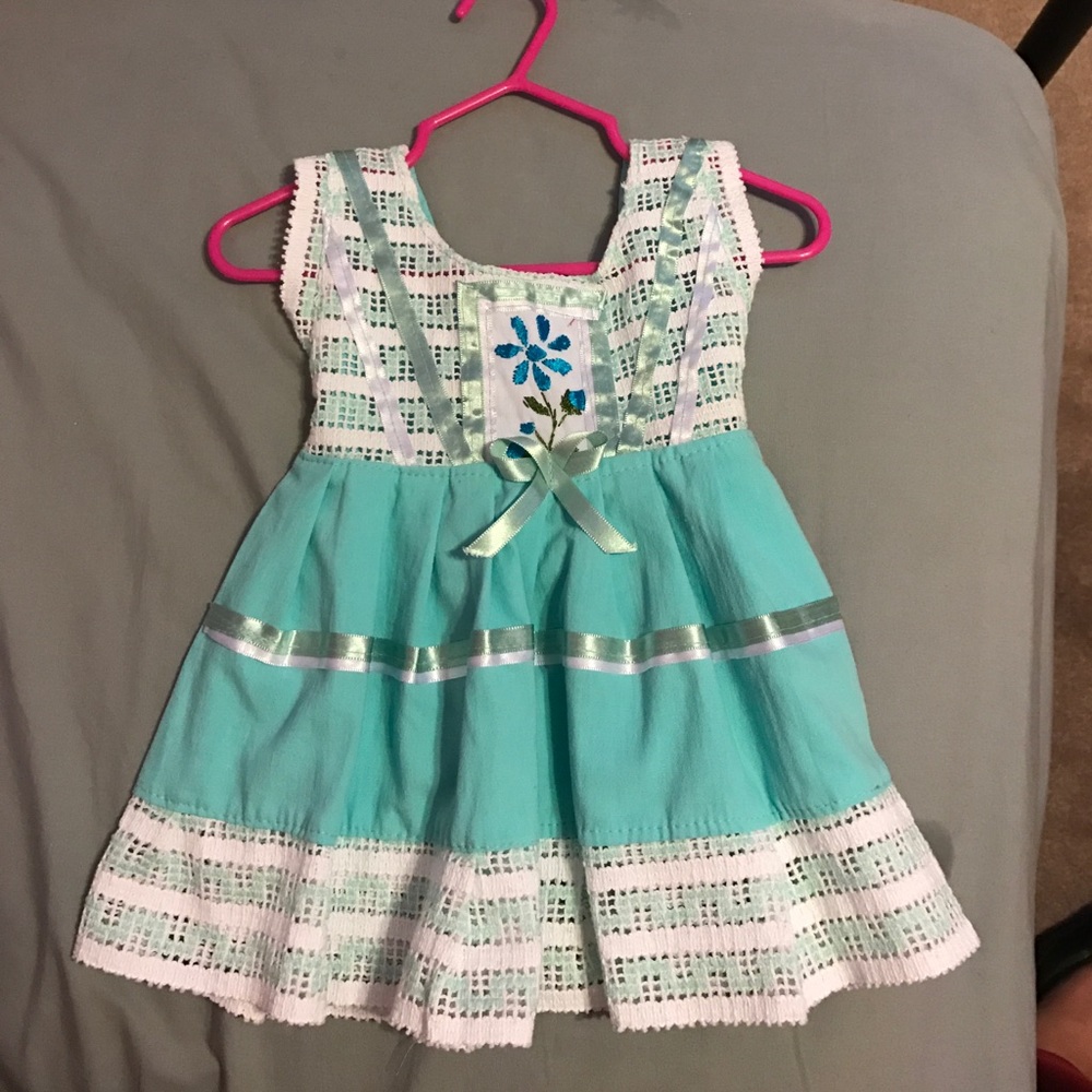 Baby teal dress