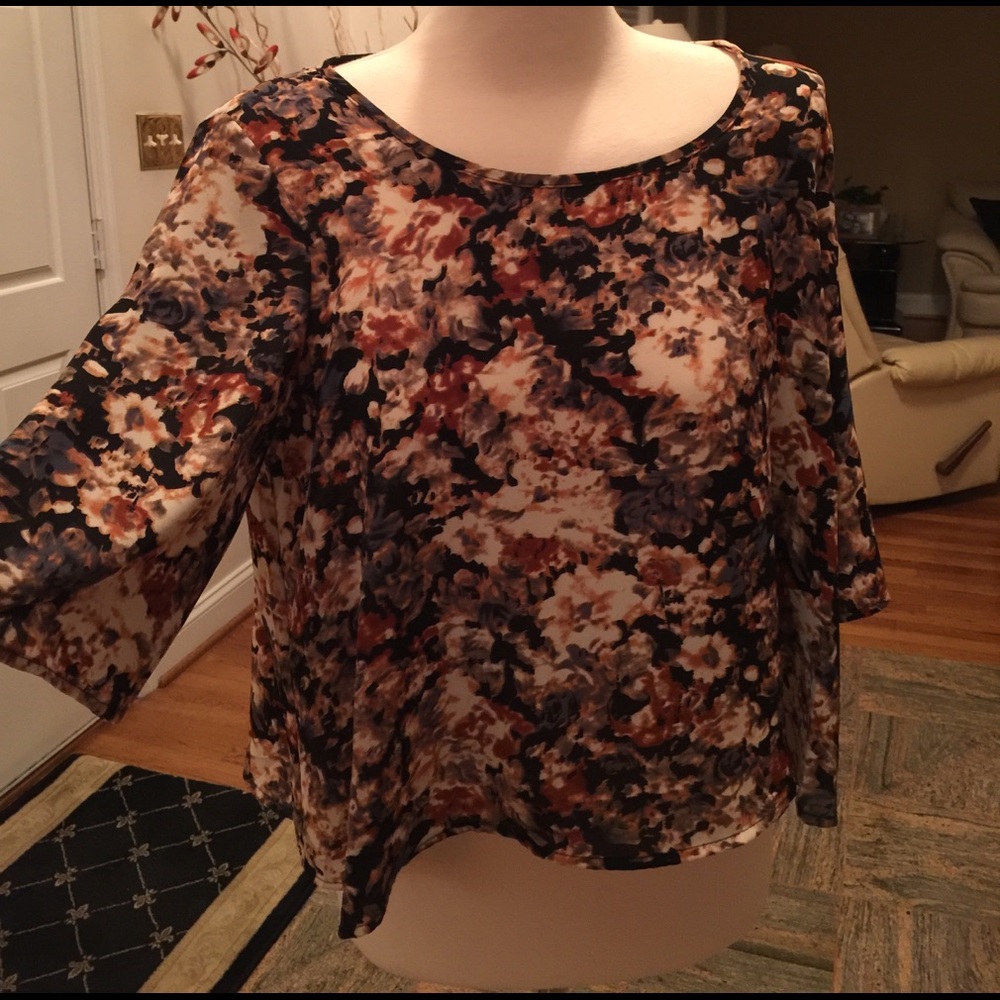 Flowy boho flowy crop top