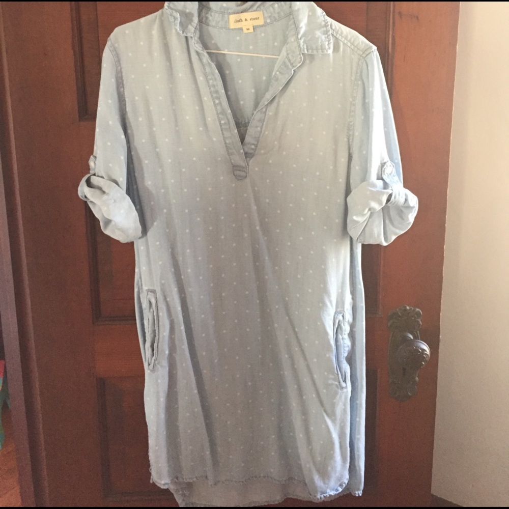 EUC Cloth & Stone denim shirtdress