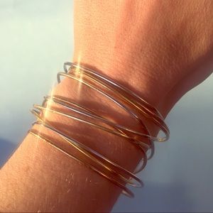 dead stock vintage square tri-color bracelets