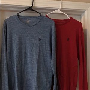 Two small Polo by Ralph Lauren long sleeve shirts