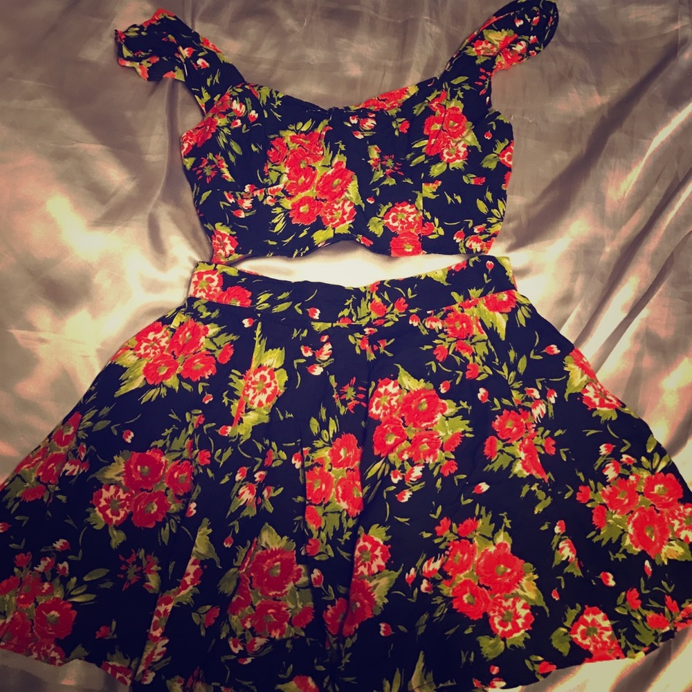 2 -piece skirt and top