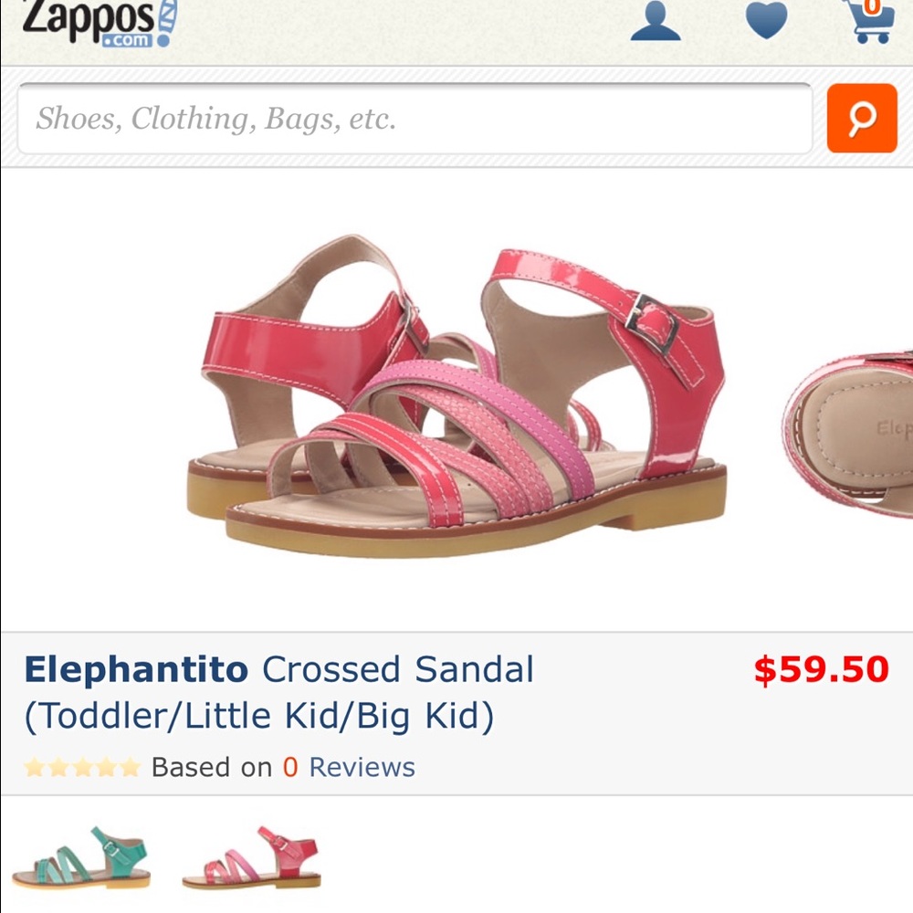New toddler girls elephantito sandal