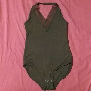 Halter body suit