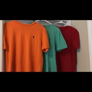 3 small Polo by Ralph Lauren short sleeve shirts
