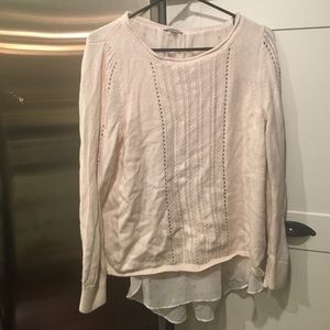 Cream and gold Lucky Brand sweater