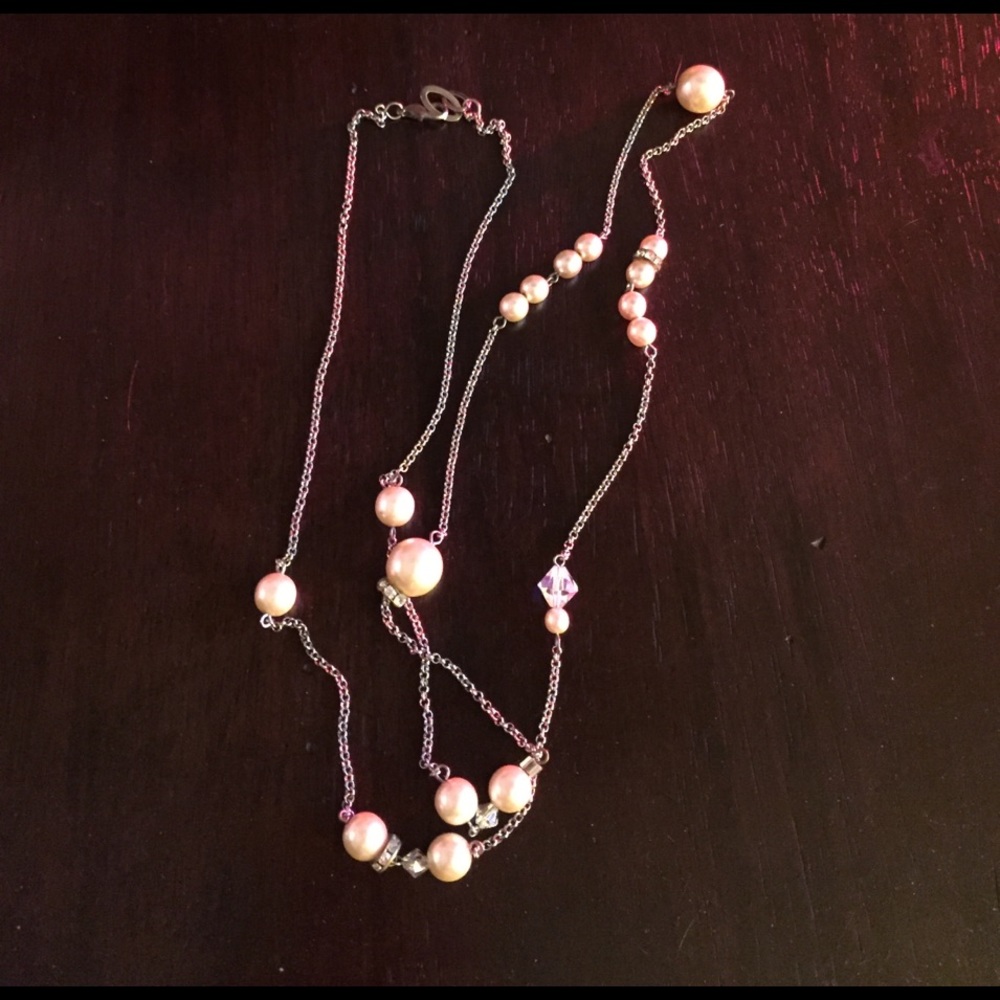 Silver and Pearl Necklace