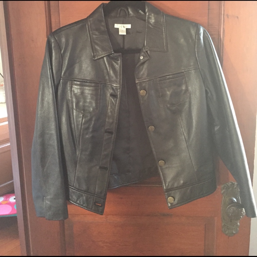 Great Condition, Brown Leather Jacket - image 1