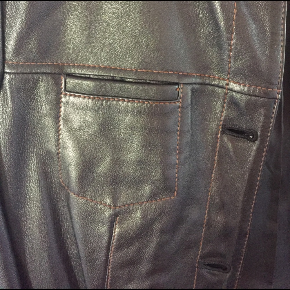 Great Condition, Brown Leather Jacket - image 2