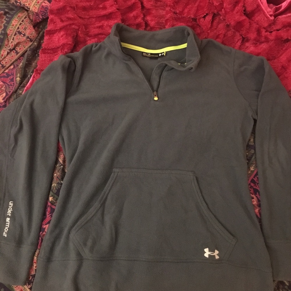 Under Armour Grey quarter zip sweater - Picture 3 of 4