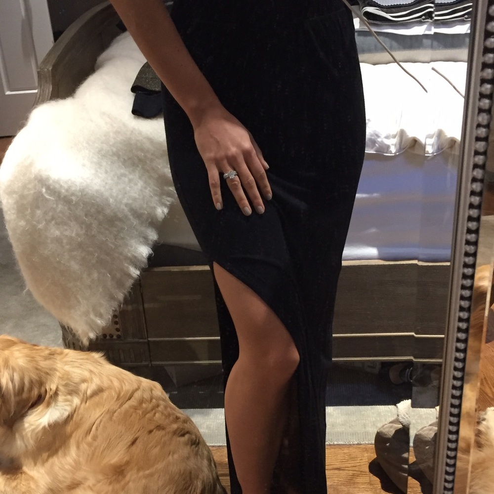 Michael stars maxi skirt w slit