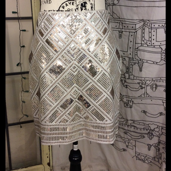 White House Black Market Dresses & Skirts - White House black-market sequin skirt size for