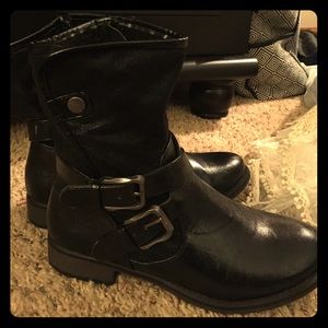 Black ankle boots