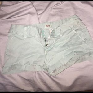 Light blue khaki shorts