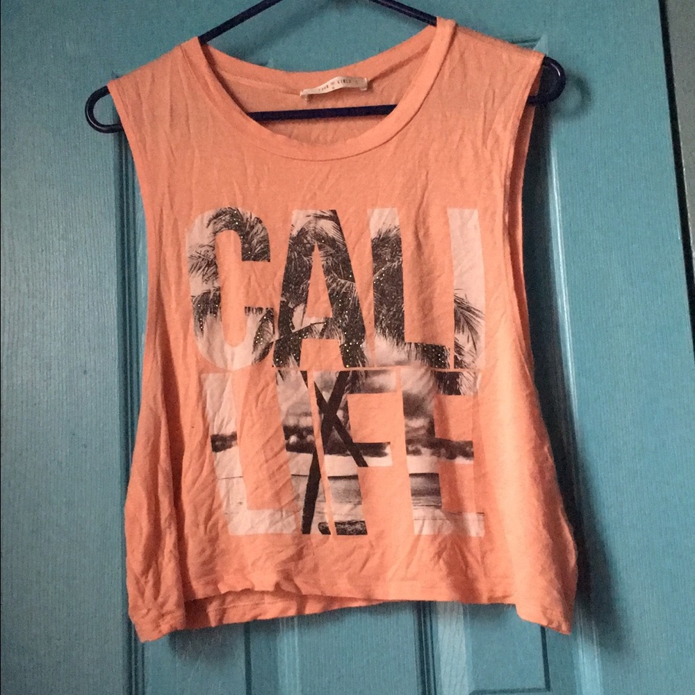 California tank crop top