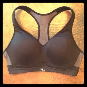 Victoria's Secret VSX Sports Bra - black and gray