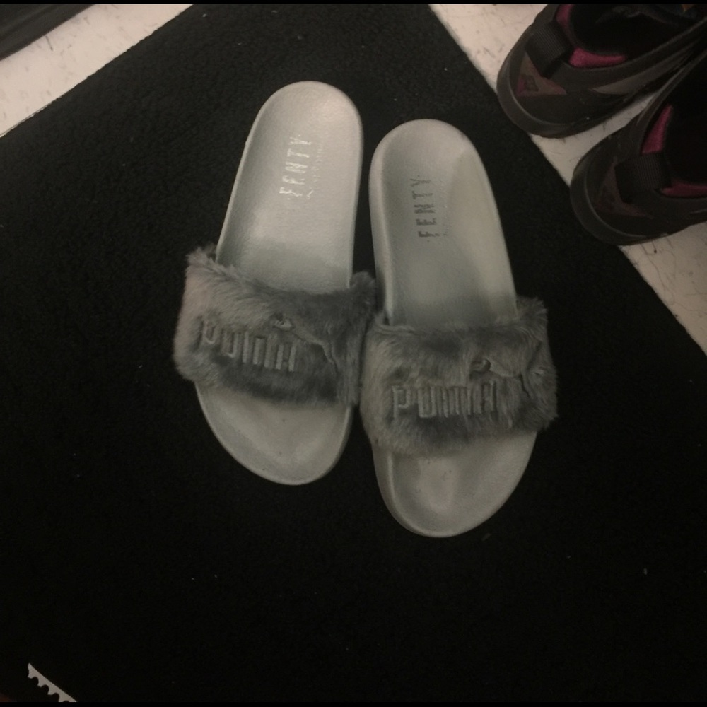 Puma Fenty Slides Grey Size 7.5
