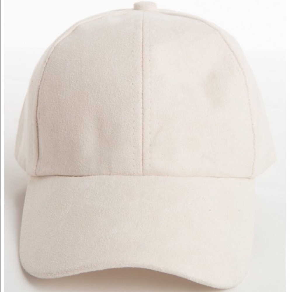 NWT Faux Suede Baseball Cap - Picture 2 of 3