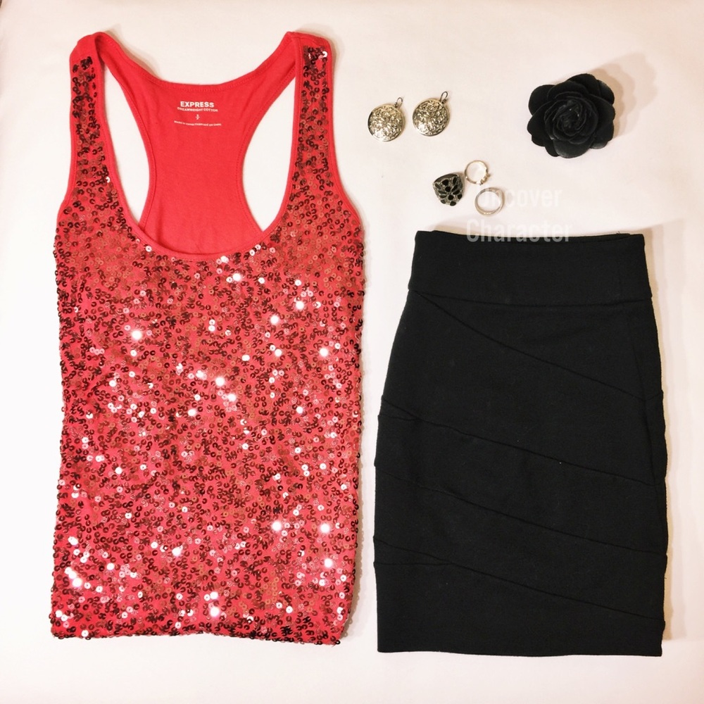 Gorgeous sequined racer back tank