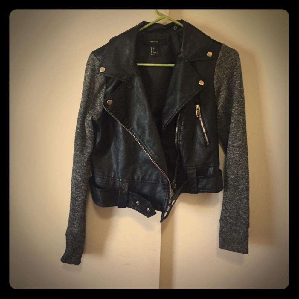 Moro leather jacket from forever 21