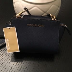 Michael Kors Navy Blue Purse NWT