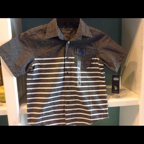 U.S. Polo Assn. Boys 4 or 5/6 Button Shirt - Picture 2 of 6