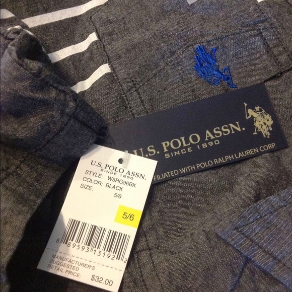 U.S. Polo Assn. Boys 4 or 5/6 Button Shirt - Picture 5 of 6