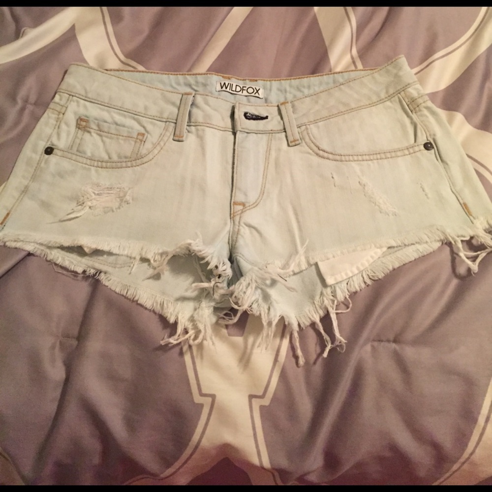 Denim shorts