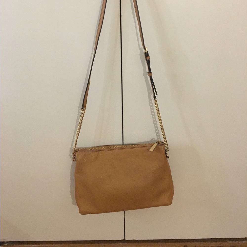 Michael Michael Kors Tan Leather Crossbody Bag