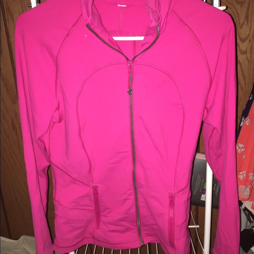 Pink Peplum Lululemon Define Jacket Size 6