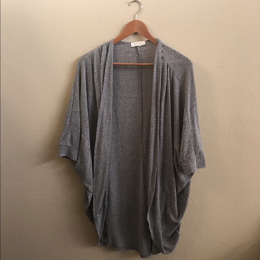 Long grey cardigan