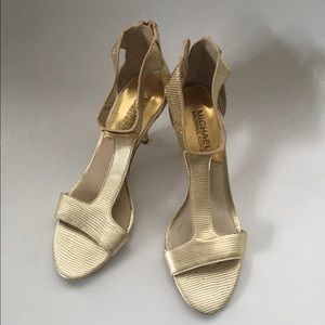 Michael Kors Gold Heels