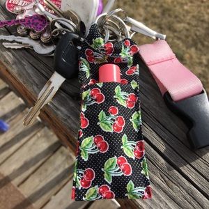 Chapstick key chain holders