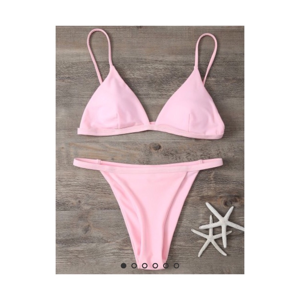Pink bikini set