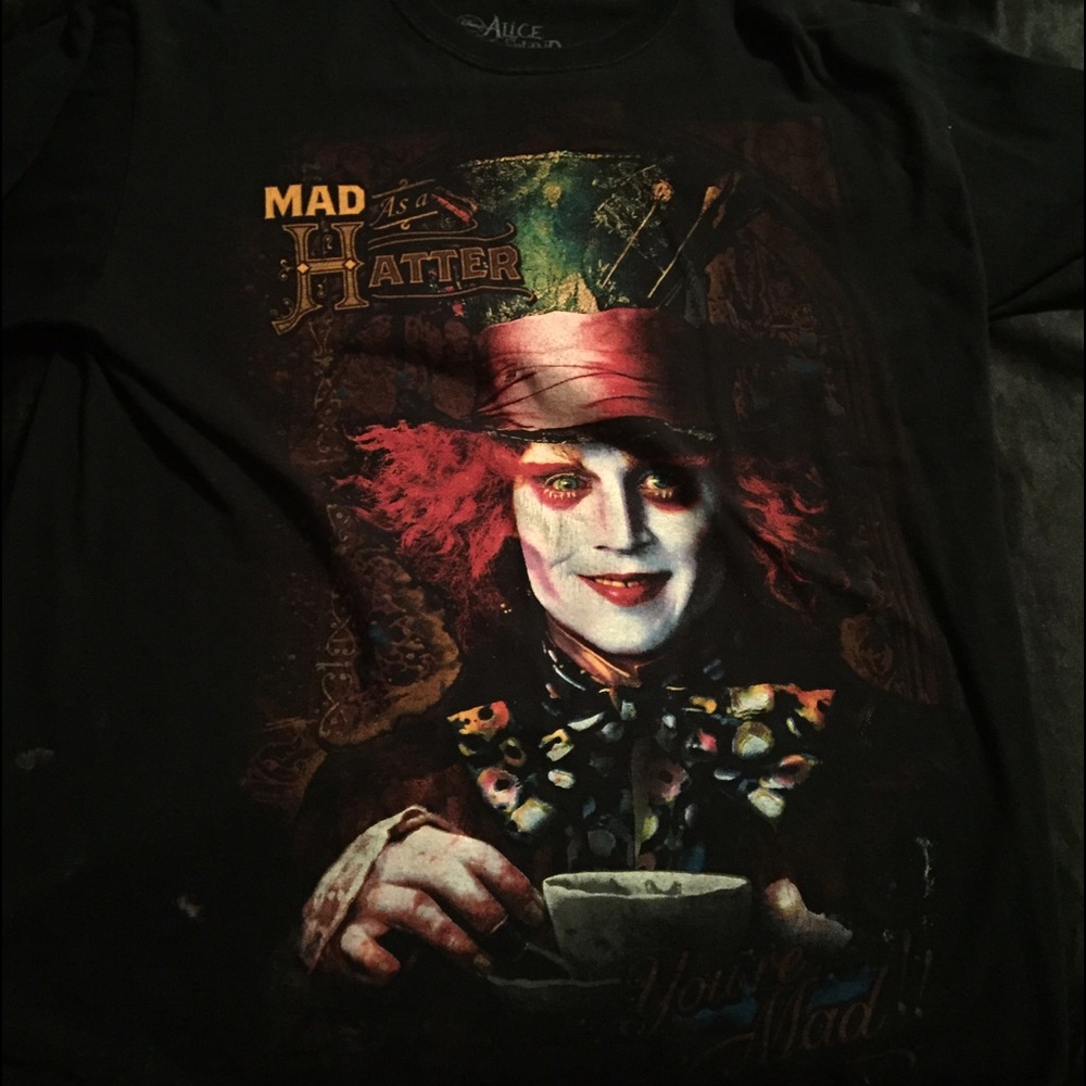 Mad Hatter Alice In Wonderland shirt