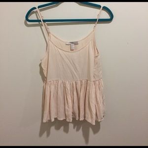 Forever 21 cream peplum top! Never worn!