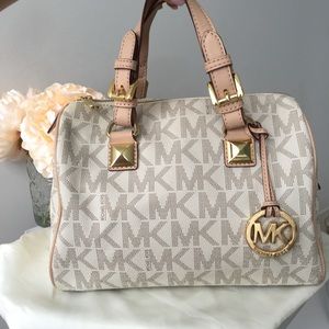 Michael Kors "Grayson" monogram satchel